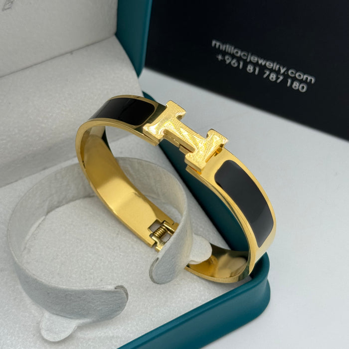 Hermes Clic H Enamel Bangle - MultiColors
