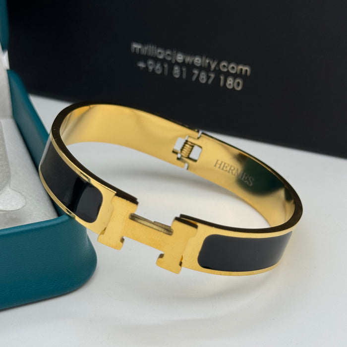 Hermes Clic H Enamel Bangle - MultiColors