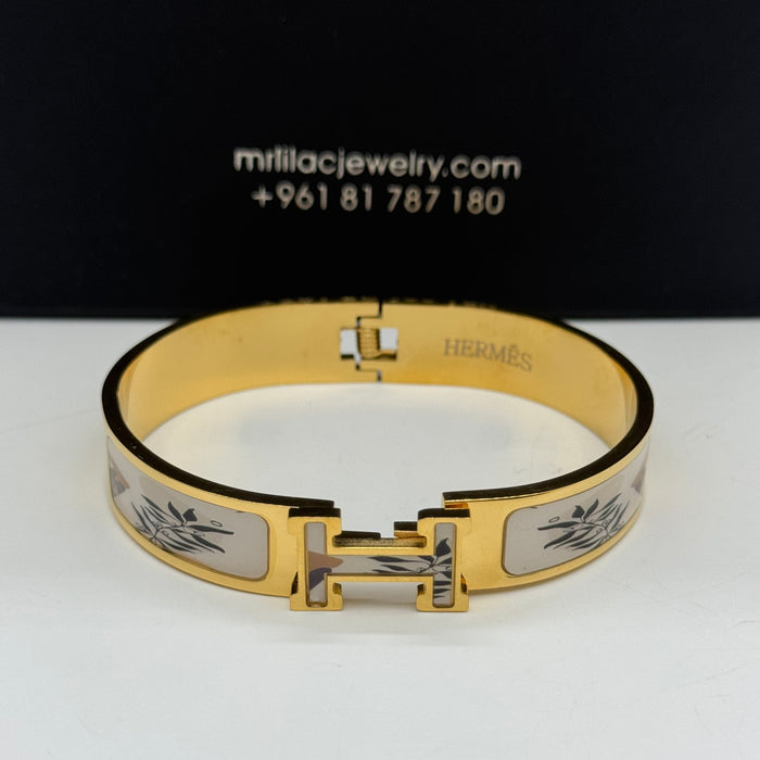 Hermes Clic H Enamel Bangle MultiDesign