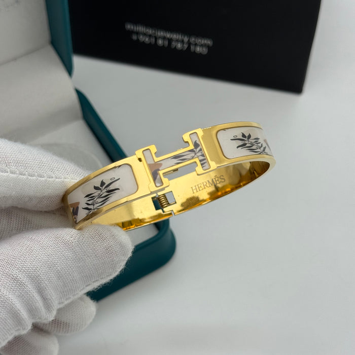Hermes Clic H Enamel Bangle MultiDesign