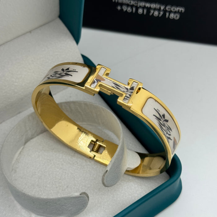 Hermes Clic H Enamel Bangle MultiDesign