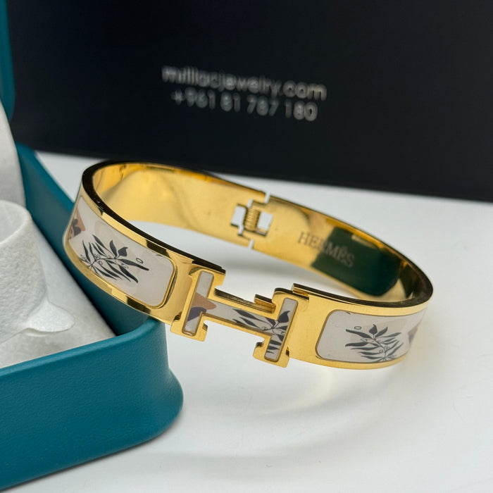 Hermes Clic H Enamel Bangle MultiDesign