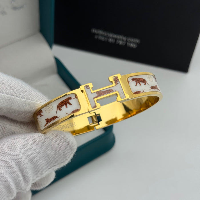 Hermes Clic H Enamel Bangle MultiDesign