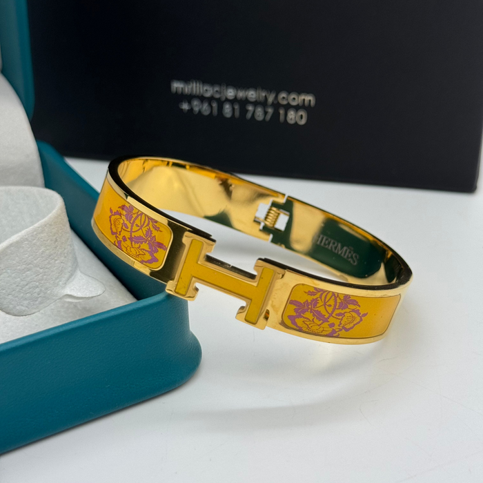 Hermes Clic H Enamel Bangle MultiDesign