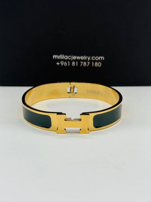 Hermes Clic H Enamel Bangle - MultiColors