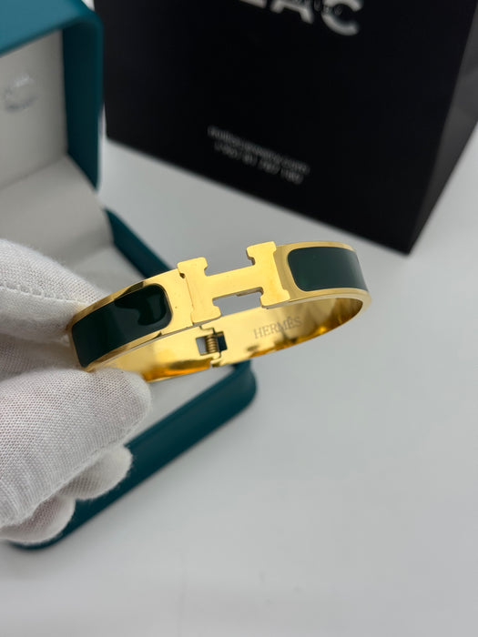 Hermes Clic H Enamel Bangle - MultiColors