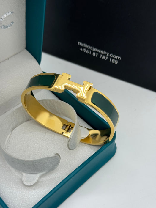 Hermes Clic H Enamel Bangle - MultiColors