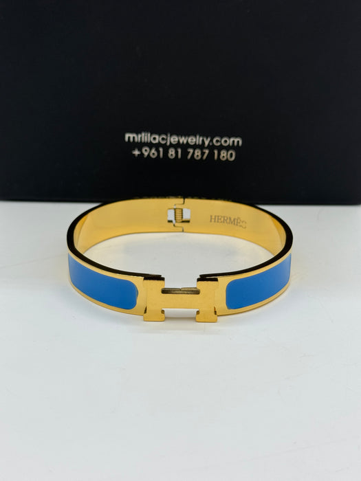 Hermes Clic H Enamel Bangle - MultiColors