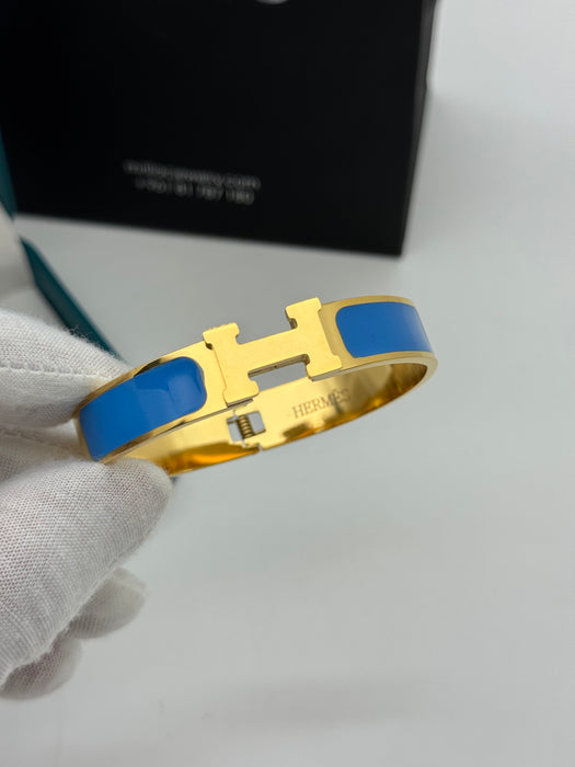 Hermes Clic H Enamel Bangle - MultiColors