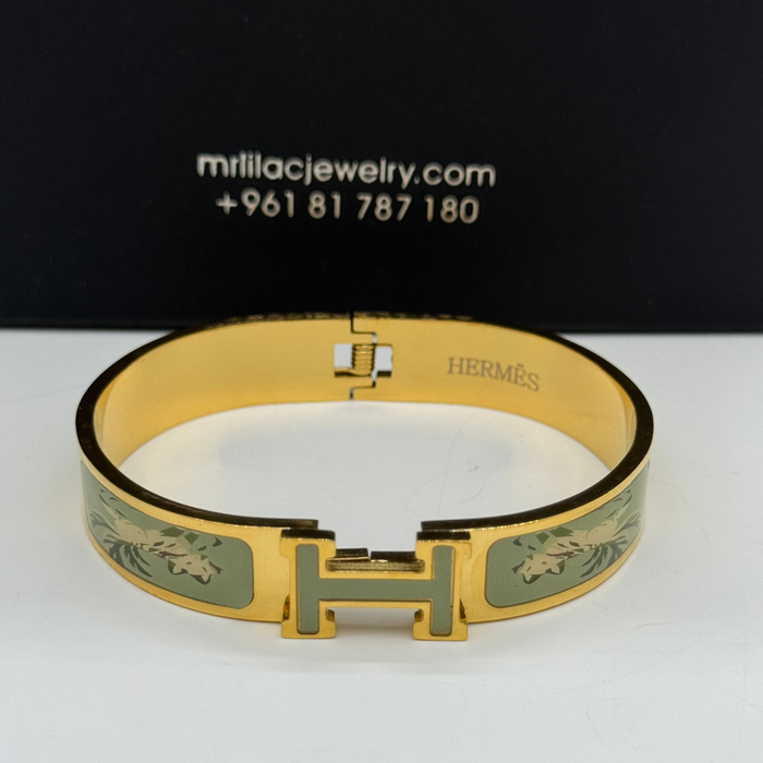 Hermes Clic H Enamel Bangle MultiDesign
