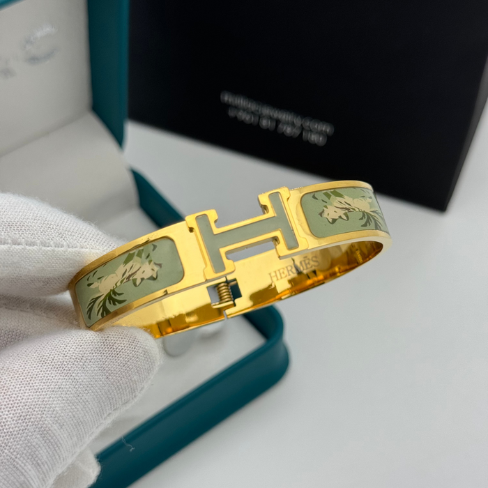 Hermes Clic H Enamel Bangle MultiDesign