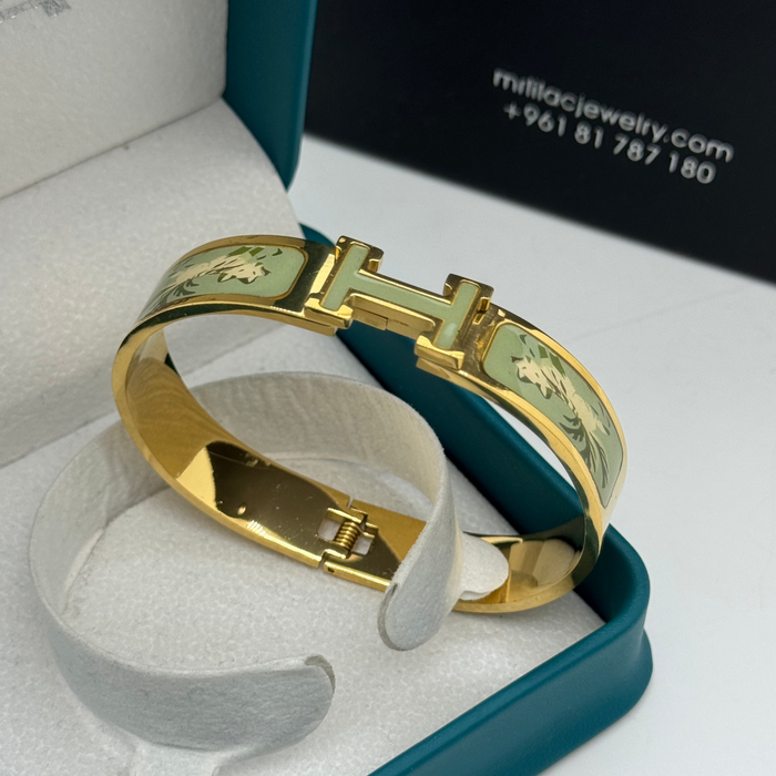 Hermes Clic H Enamel Bangle MultiDesign