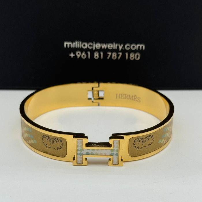 Hermes Clic H Enamel Bangle MultiDesign