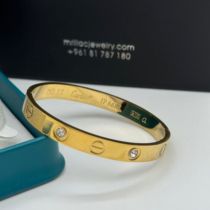 Cartier Love Large Bangle With Crystal Accents