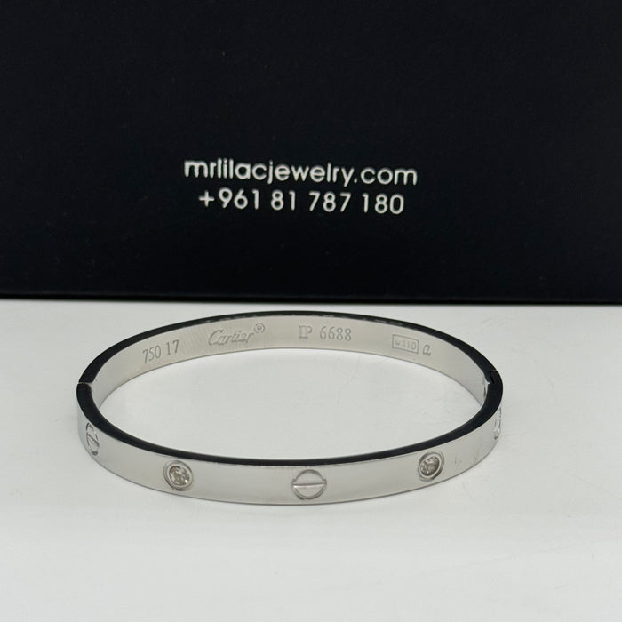 Cartier Love Large Bangle With Crystal Accents