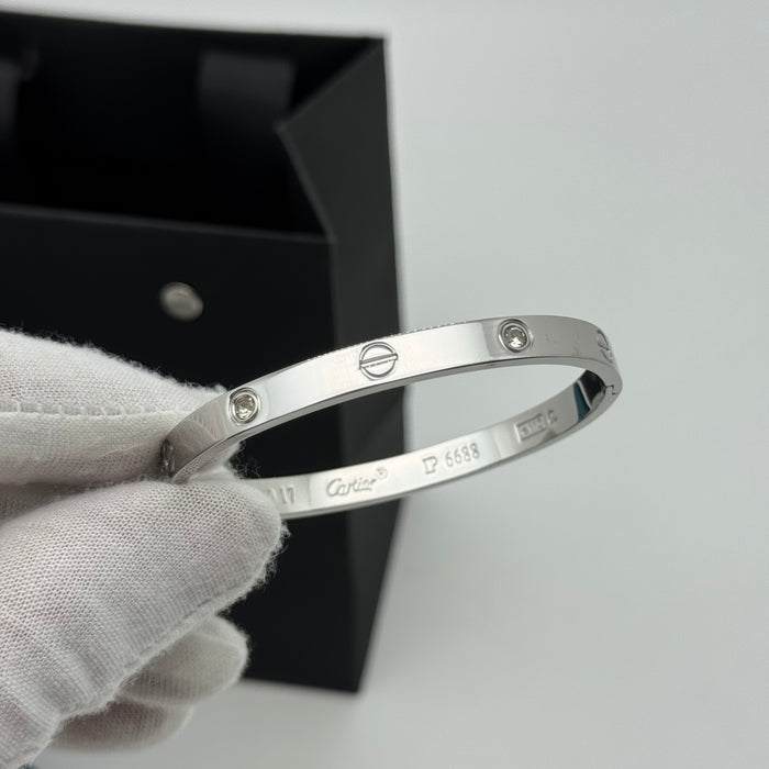 Cartier Love Large Bangle With Crystal Accents