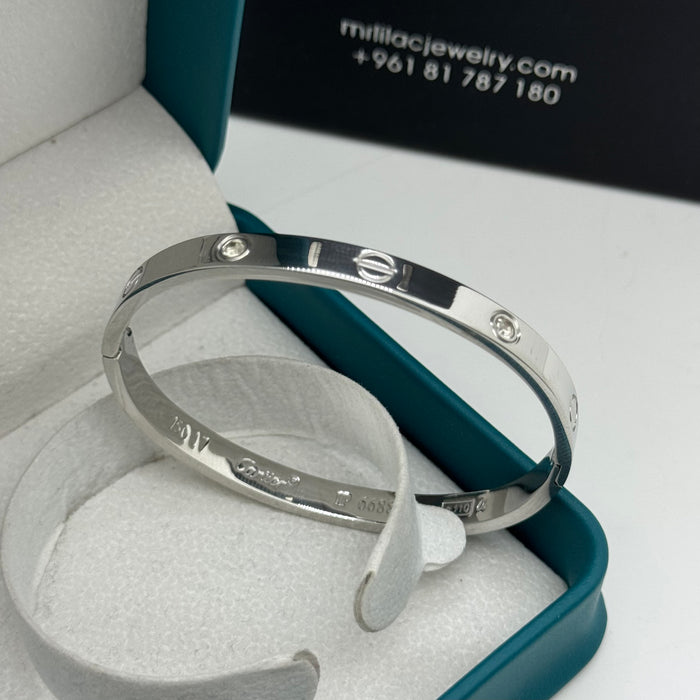 Cartier Love Large Bangle With Crystal Accents