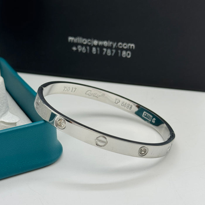 Cartier Love Large Bangle With Crystal Accents