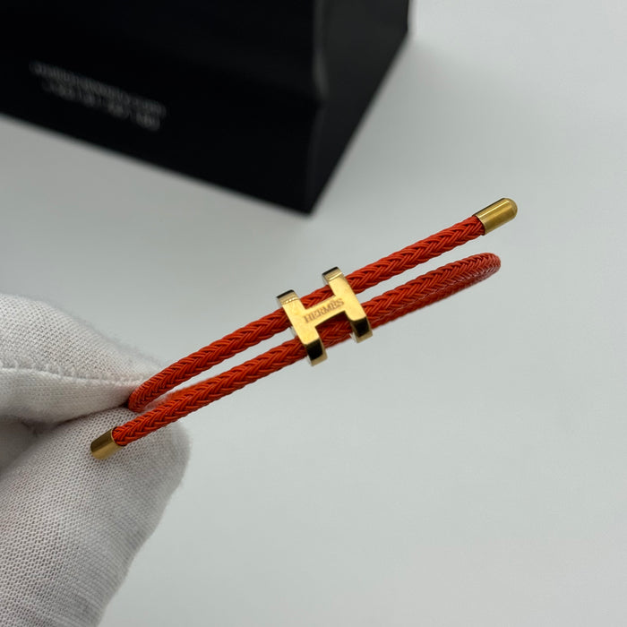 Hermes Hapi Double Tour Leather Bracelet