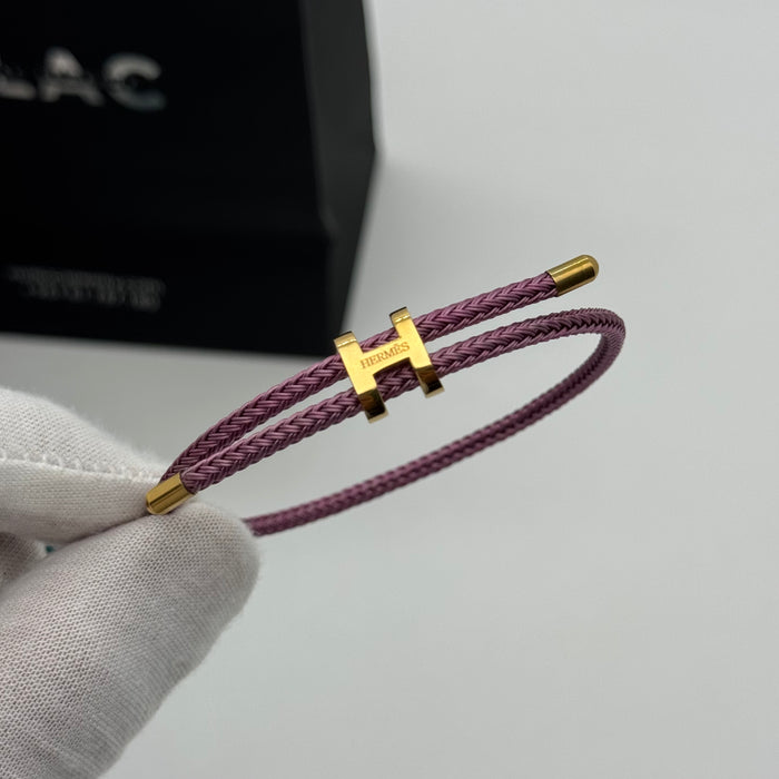 Hermes Hapi Double Tour Leather Bracelet