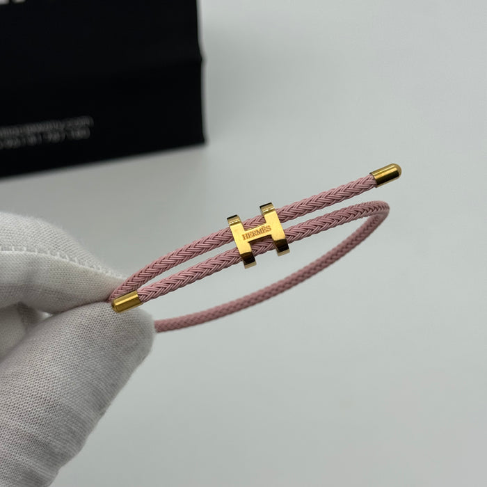 Hermes Hapi Double Tour Leather Bracelet