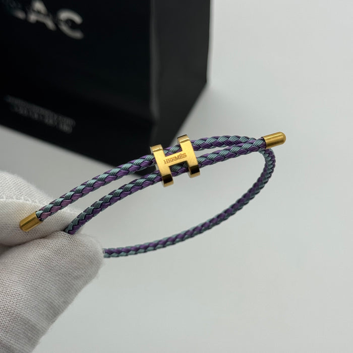 Hermes Hapi Double Tour Leather Bracelet