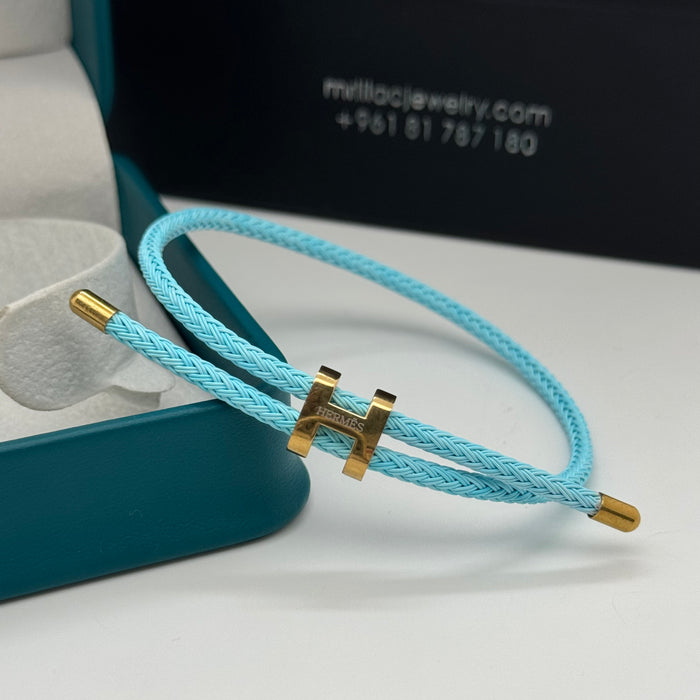 Hermes Hapi Double Tour Leather Bracelet