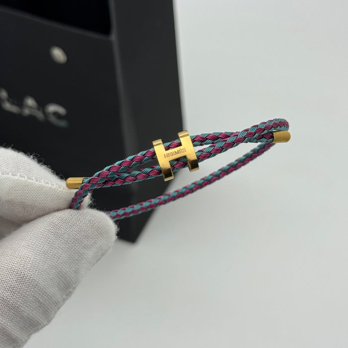 Hermes Hapi Double Tour Leather Bracelet