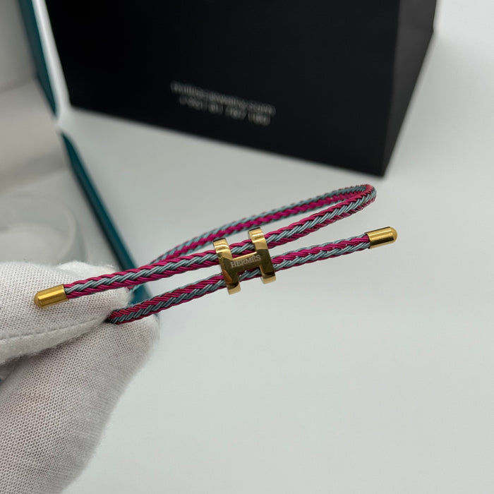 Hermes Hapi Double Tour Leather Bracelet