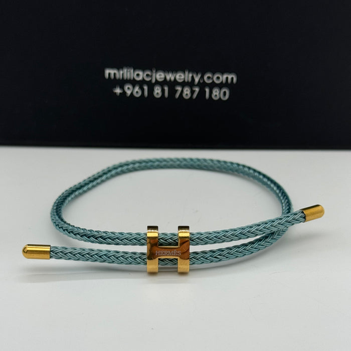 Hermes Hapi Double Tour Leather Bracelet