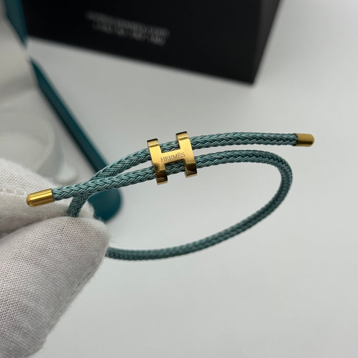 Hermes Hapi Double Tour Leather Bracelet