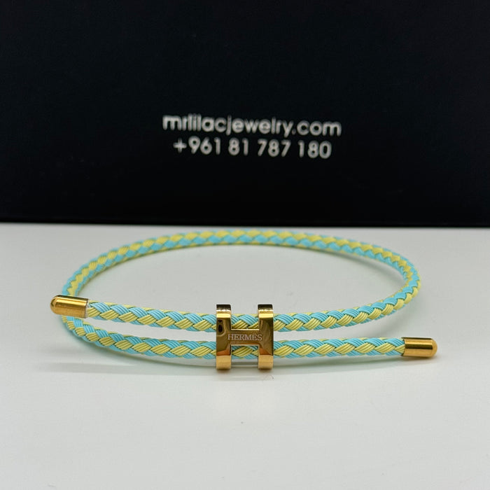 Hermes Hapi Double Tour Leather Bracelet
