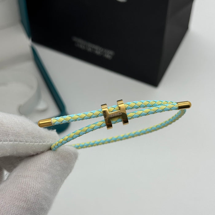 Hermes Hapi Double Tour Leather Bracelet