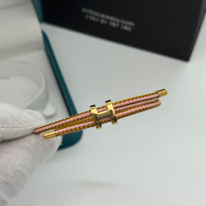 Hermes Hapi Double Tour Leather Bracelet