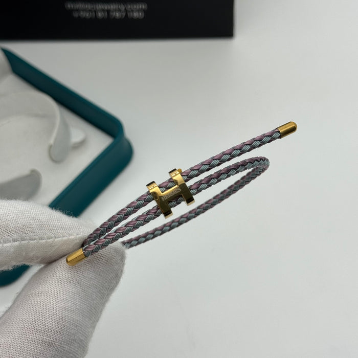 Hermes Hapi Double Tour Leather Bracelet