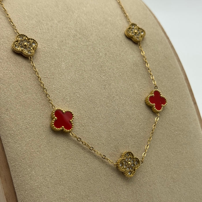 Van Cleef Gold Plated Medium Necklace