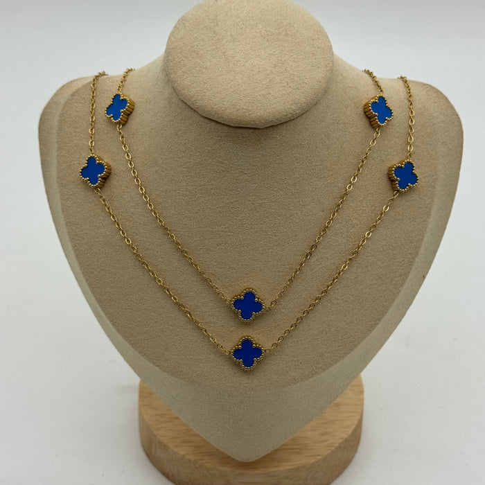 Van Cleef Double Necklace Gold Plated 11MM Necklace