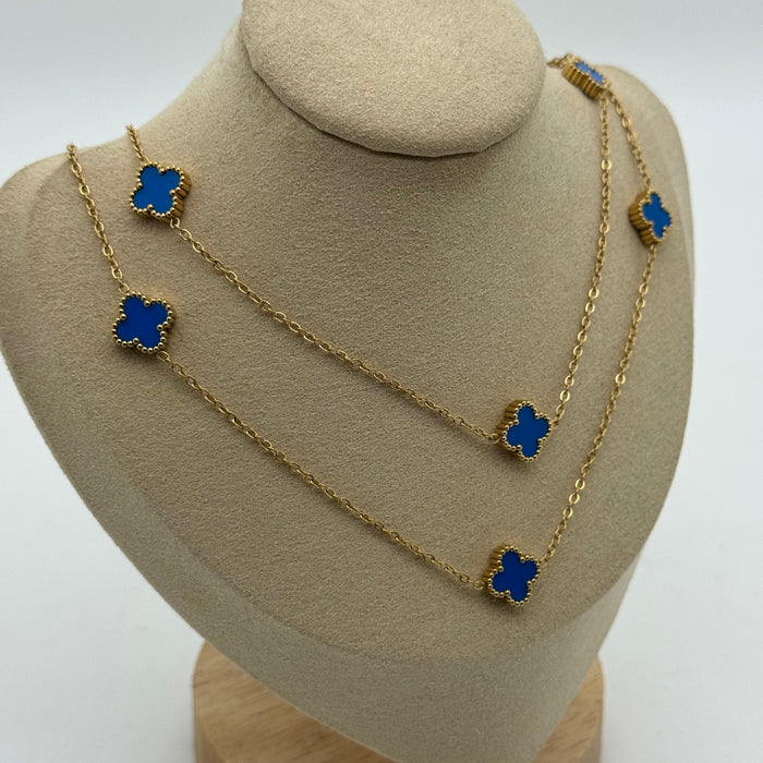 Van Cleef Double Necklace Gold Plated 11MM Necklace