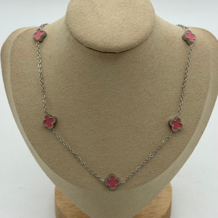 Van Cleef Silver Plated 9MM Necklace