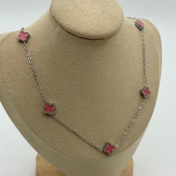 Van Cleef Silver Plated 9MM Necklace