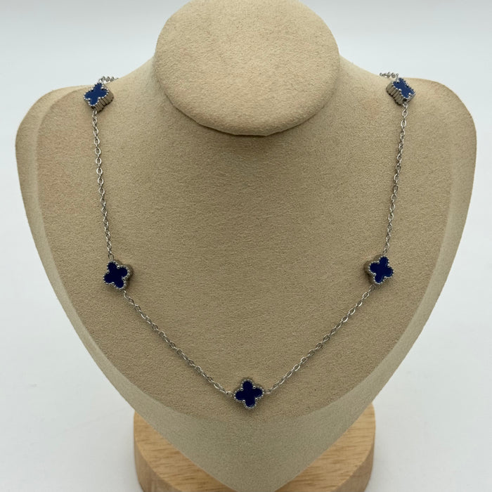 Van Cleef Silver Plated 9MM Necklace