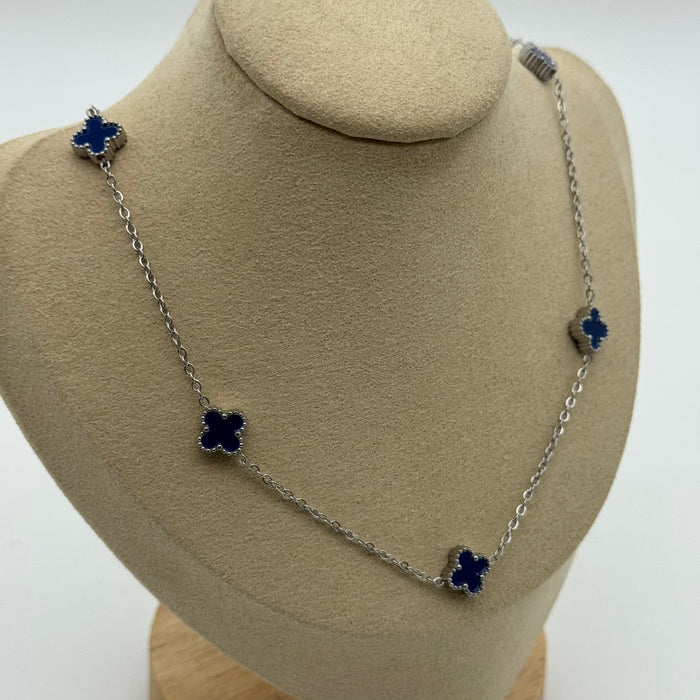 Van Cleef Silver Plated 9MM Necklace
