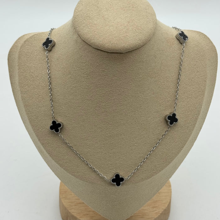 Van Cleef Silver Plated 9MM Necklace
