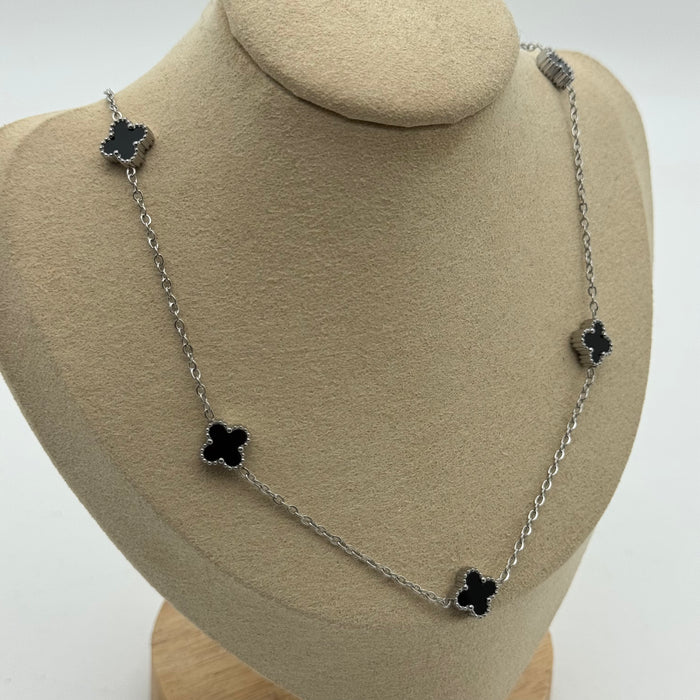Van Cleef Silver Plated 9MM Necklace