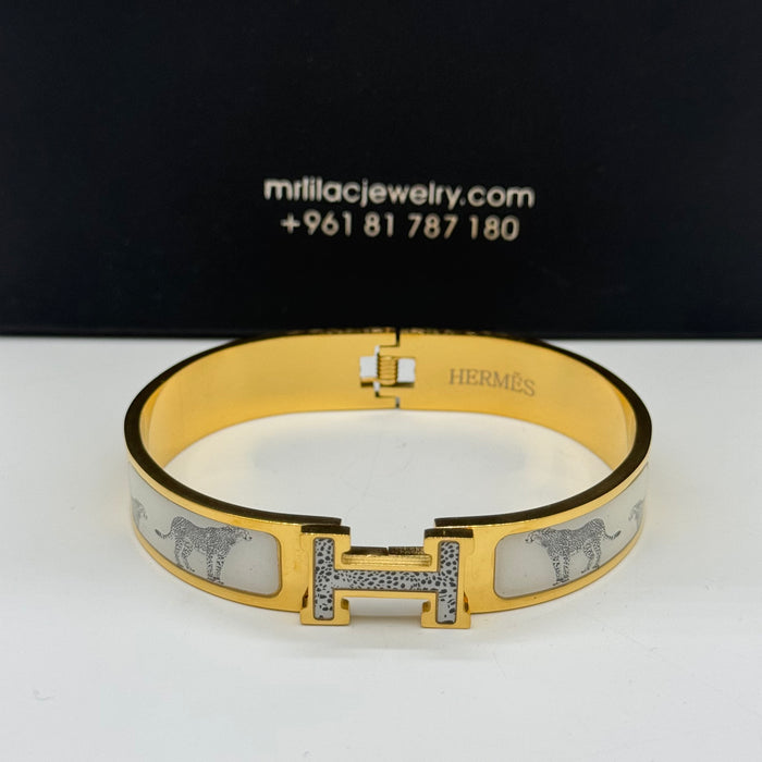 Hermes Clic H Enamel Bangle MultiDesign