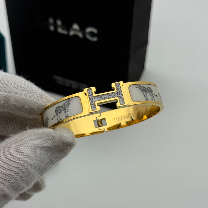 Hermes Clic H Enamel Bangle MultiDesign