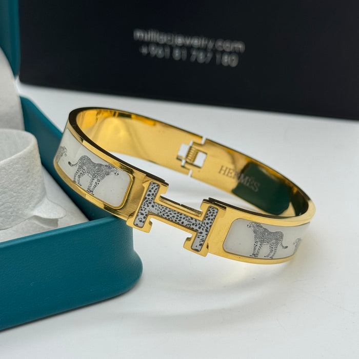 Hermes Clic H Enamel Bangle MultiDesign