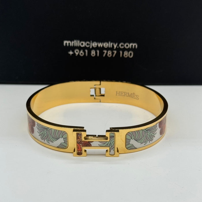 Hermes Clic H Enamel Bangle MultiDesign