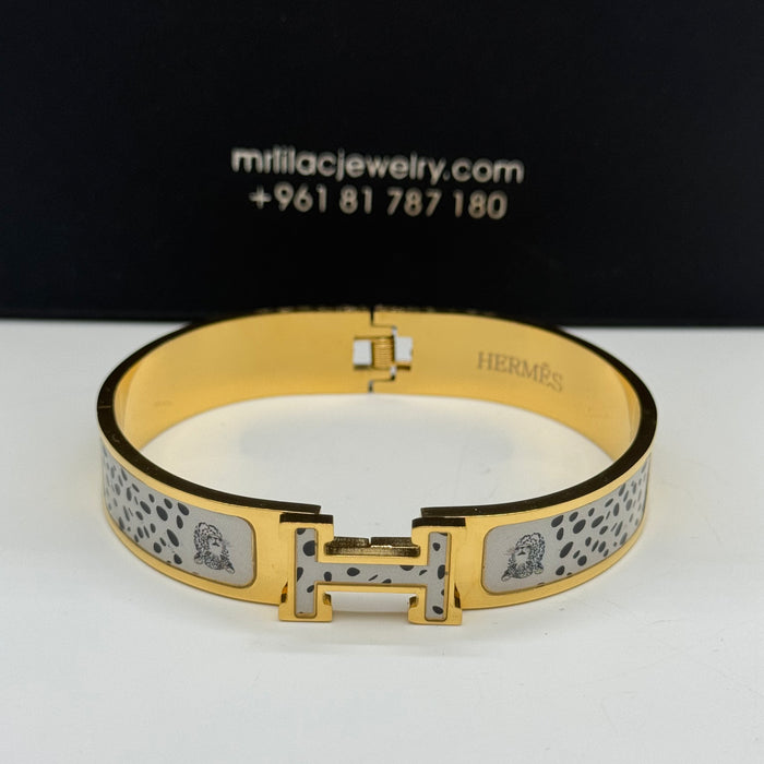 Hermes Clic H Enamel Bangle MultiDesign
