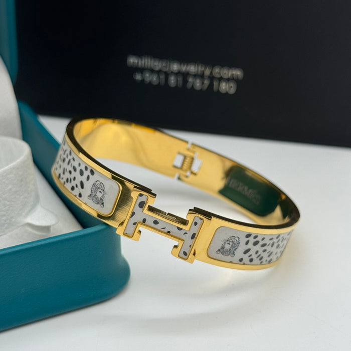 Hermes Clic H Enamel Bangle MultiDesign